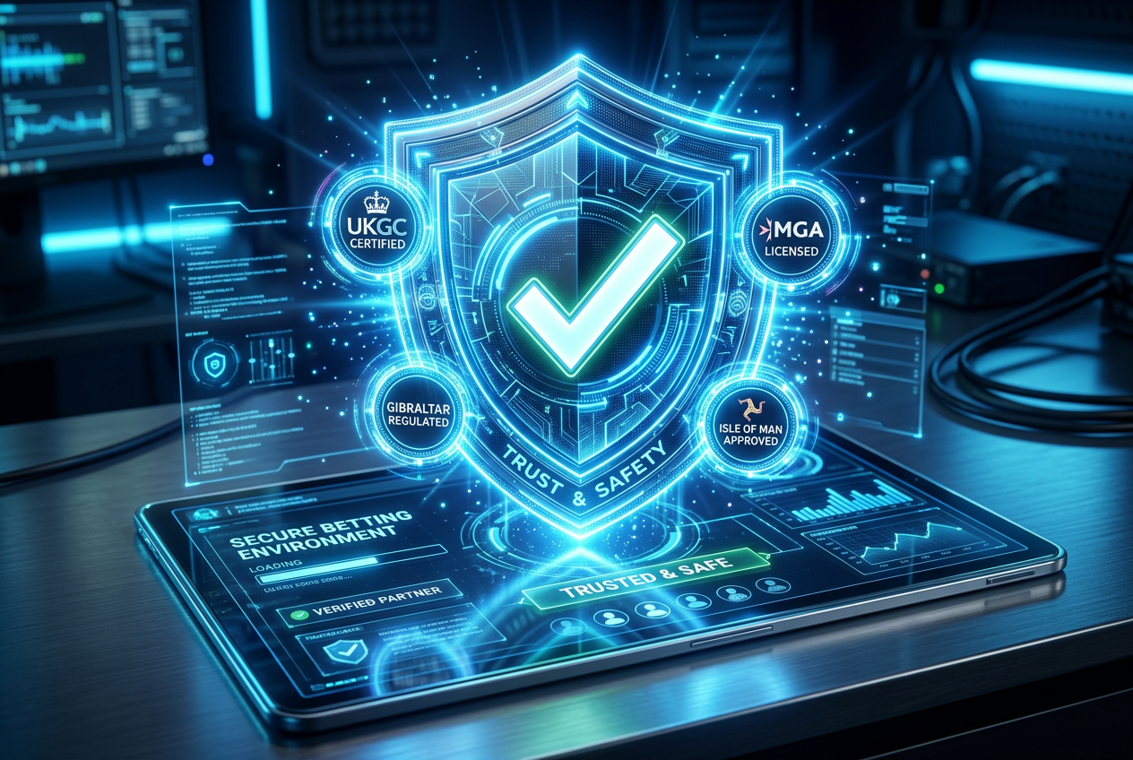 Moderní herní rozhraní s prvky kontroly bezpečnosti a certifikace